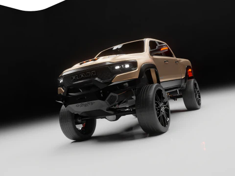 Off road pickup truck 3D Model