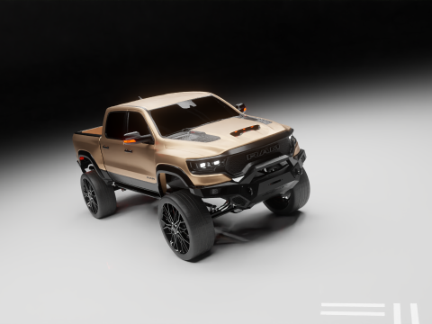 Off road pickup truck 3D-Modell