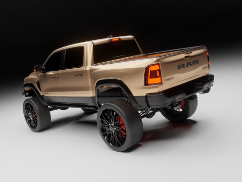 Off road pickup truck 3D-Modell