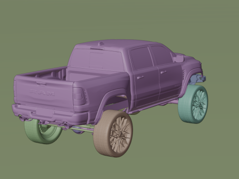 Off road pickup truck 3D-Modell