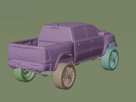 Off road pickup truck 3D Model