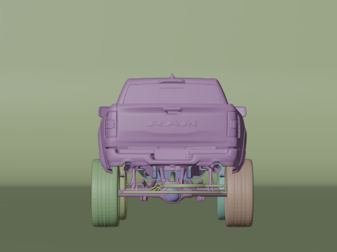 Off road pickup truck 3D-Modell