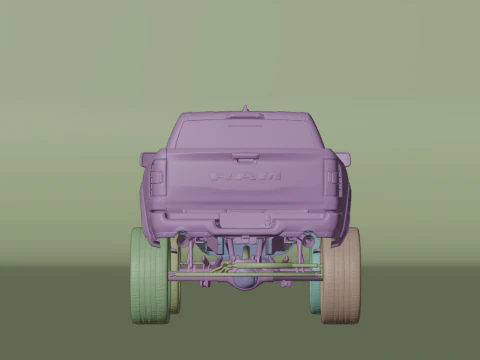 Off road pickup truck 3D Model