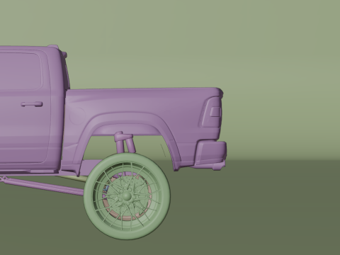 Off road pickup truck 3D-Modell