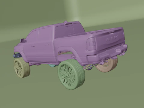 Off road pickup truck 3D Model