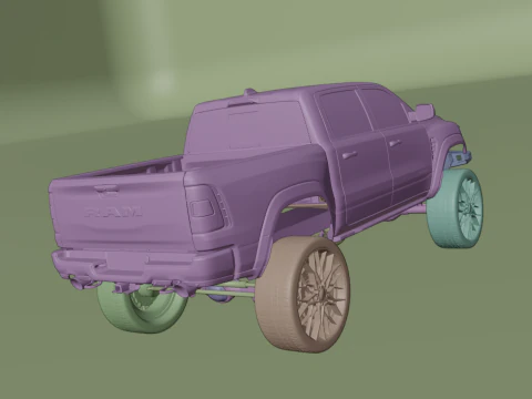 Off road pickup truck 3D Model