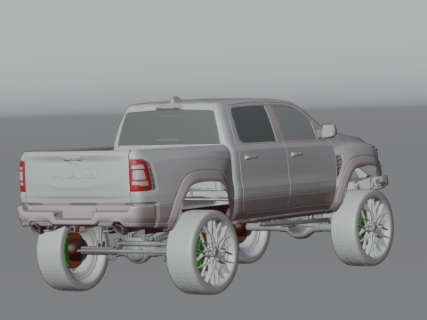 Off road pickup truck 3D-Modell