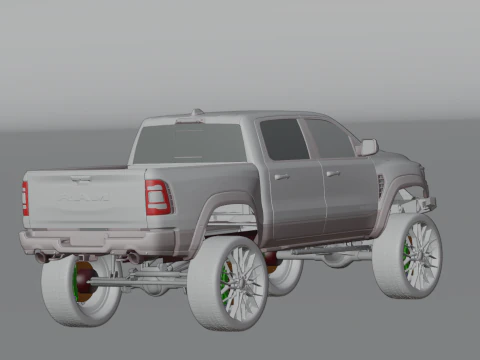 Off road pickup truck 3D Model