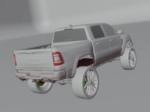 Off road pickup truck 3D Model