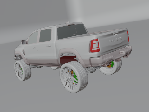 Off road pickup truck 3D-Modell