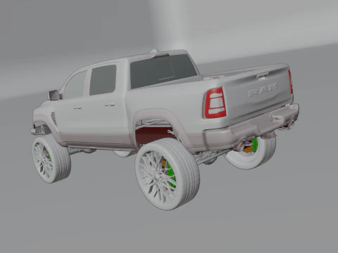 Off road pickup truck 3D Model