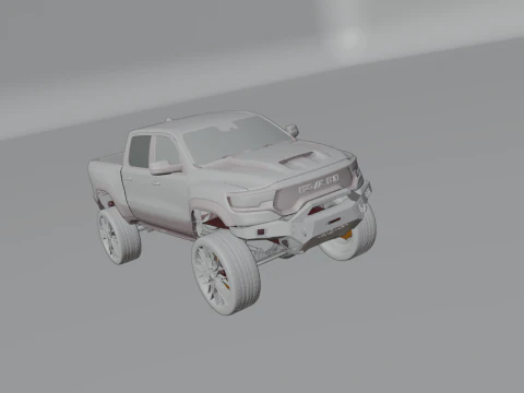 Off road pickup truck 3D Model