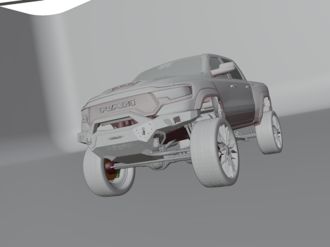 Off road pickup truck 3D-Modell