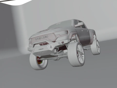 Off road pickup truck 3D Model