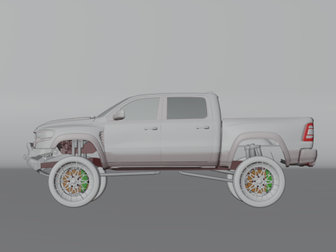 Off road pickup truck 3D-Modell