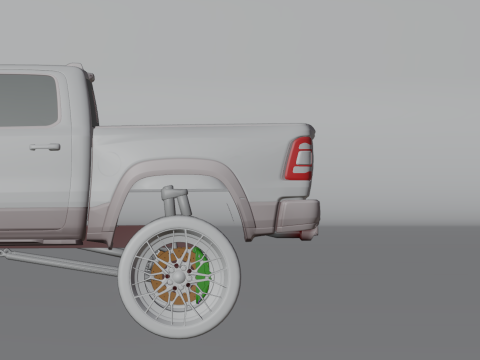Off road pickup truck 3D-Modell
