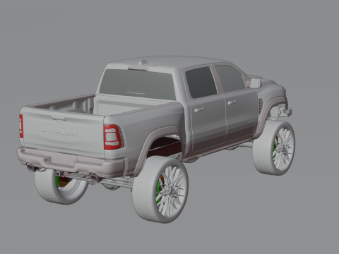 Off road pickup truck 3D-Modell