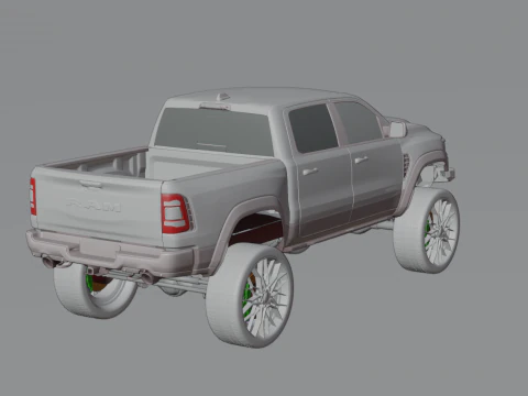 Off road pickup truck 3D Model