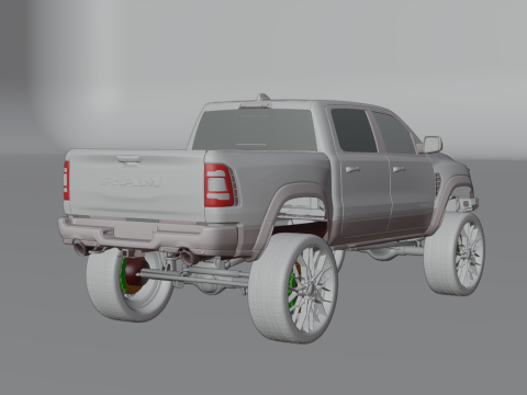 Off road pickup truck 3D-Modell