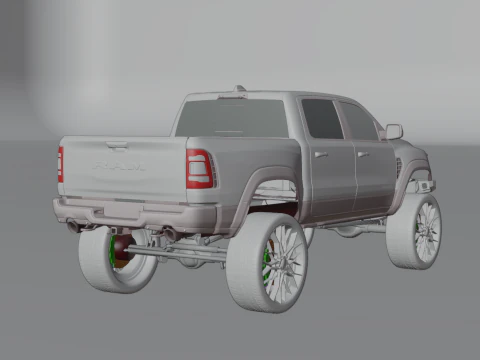 Off road pickup truck 3D Model