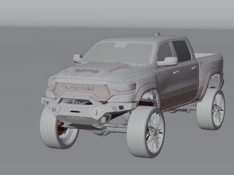 Off road pickup truck 3D-Modell