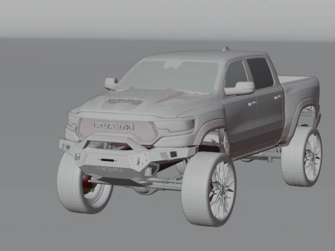Off road pickup truck 3D Model