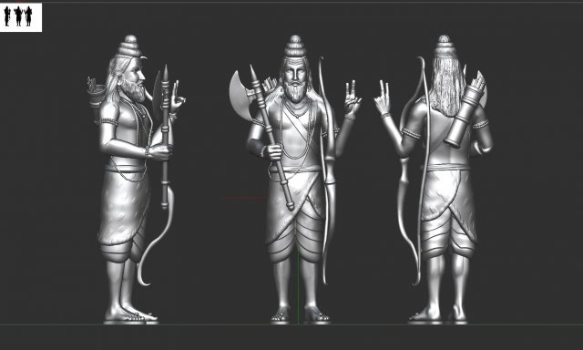 Parashurama 3D-Modell .c4d .max .obj .3ds .fbx .stl .blend 