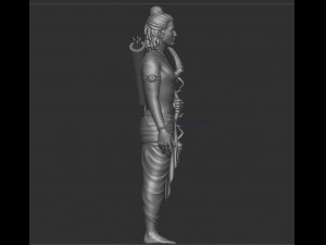 Indian God Ram 3D 打印模型
