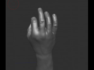 Hand holding diamond 3D Model