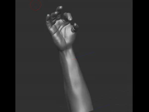 Hand holding diamond 3D Model