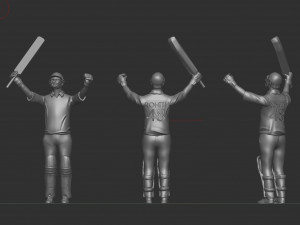 Cricket batsman 3D 模型