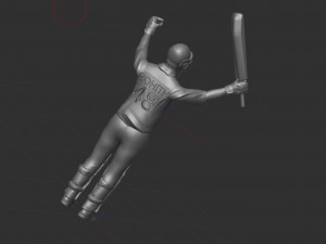 Cricket batsman 3D 模型