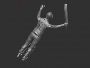 Cricket batsman 3D Model