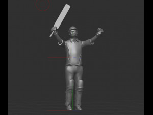 Cricket batsman 3D 模型