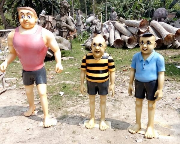 Cartoon Statue 3D मॉडल .c4d .max .obj .3ds .fbx .stl .blend