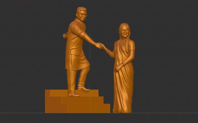 Couple miniature 3D Модель .c4d .max .obj .3ds .fbx .stl .blend 