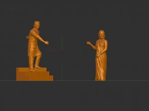 Couple miniature 3D Model