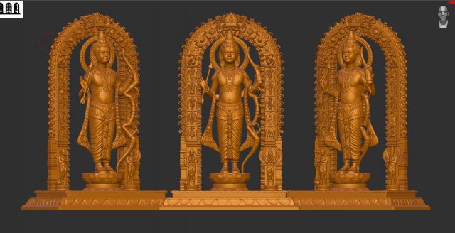 Ram Lalla 3D 模型 .c4d .max .obj .3ds .fbx .stl .blend 