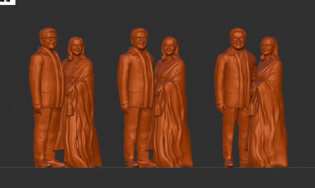 Couple miniature 3D 模型 .c4d .max .obj .3ds .fbx .stl .blend