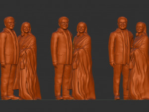 Couple miniature 3D Model