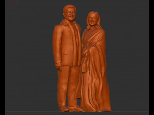 Couple miniature 3D Model