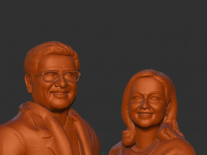 Couple miniature 3D 模型