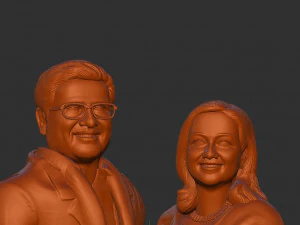 Couple miniature 3D Model