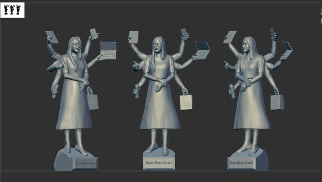 Busy girl 3D Print Model .c4d .max .obj .3ds .fbx .stl .blend 