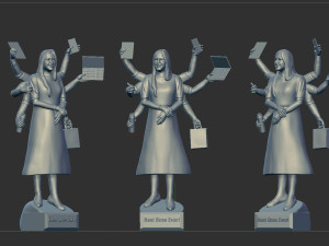 Busy girl 3D Print Model