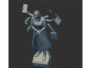 Busy girl 3D Print Model
