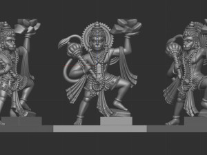 Hanuman Pendant 3Dプリントモデル
