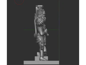 Hanuman Pendant 3D Print Model
