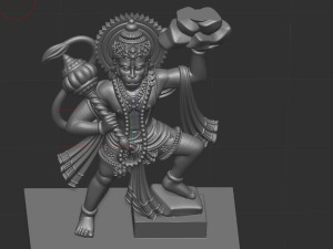 Hanuman Pendant 3D 打印模型