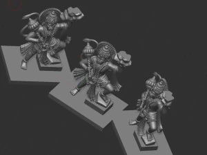 Hanuman Pendant 3D Print Model